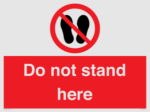 Do not stand here